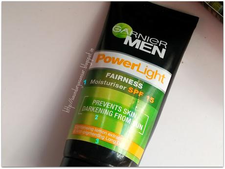 Garnier Men: PowerLight FAIRNESS Moisturiser SPF15