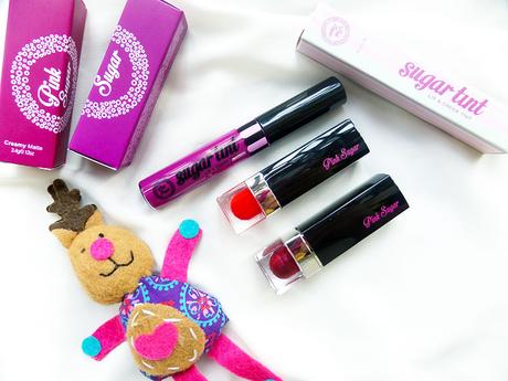 Featured Products: Pink Sugar Creamy Matte Lipstick, HD Lipstick, and Sugar Tint