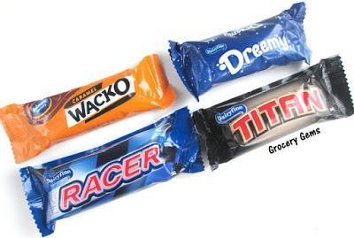 Review: Aldi Chocolate Bars - Racer, Titan, Dreemy & Wacko