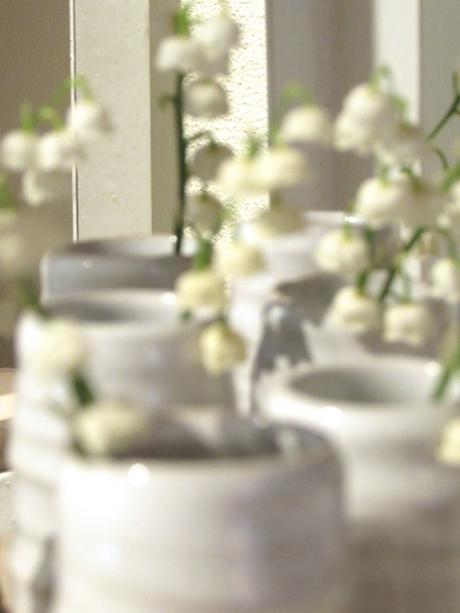 White Flowers In Vase By Farmhouse Pottery At Good Beacon Hill