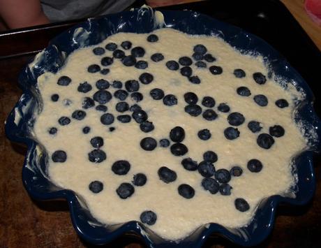 Lemon Blueberry Impossible Pie
