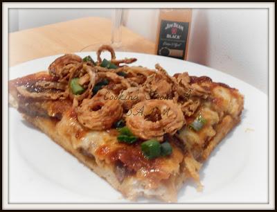 BBQ Whiskey Steak Pizza