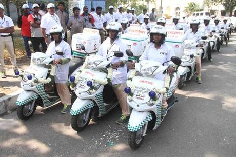 the Platinum minutes : new two-wheeler ambulances introduced in Chennai