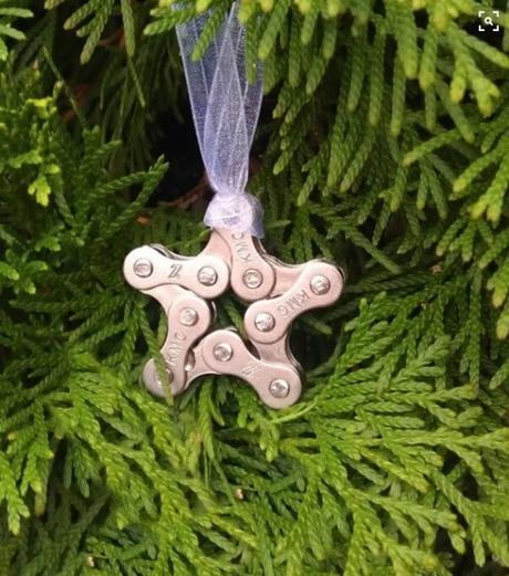 Bicycle Chain Christmas Ornament