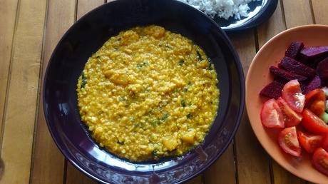 Yellow Mung Dal With Butternut Squash