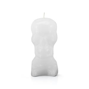 white skull candle