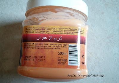 Biocare Saffron Nourishment Cream Review