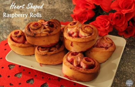 Heart Shaped Raspberry Rolls Heart Shaped Raspberry Rolls