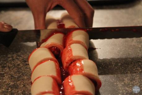 Heart Shaped Raspberry Rolls Heart Shaped Raspberry Rolls