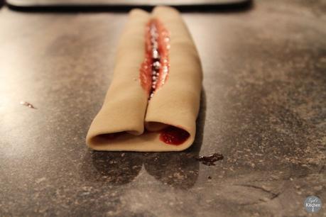 Heart Shaped Raspberry Rolls Heart Shaped Raspberry Rolls