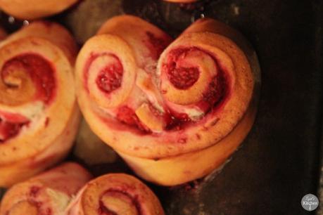 Heart Shaped Raspberry Rolls Heart Shaped Raspberry Rolls