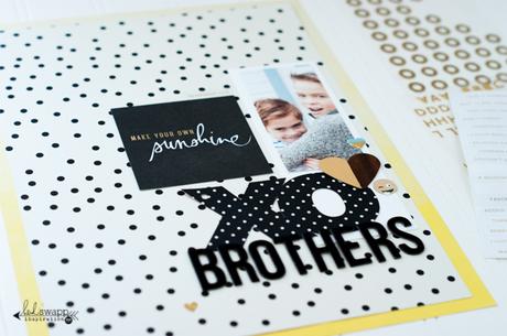 another layout with Hello Gorgeous - Heidi Swapp