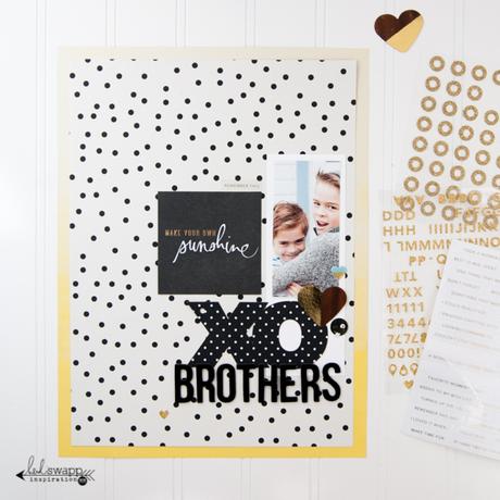 another layout with Hello Gorgeous - Heidi Swapp