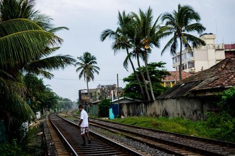 The train runs along the coast, just a 2 minute walk from our flat, and the tracks are completely accessible and used as a walking path too.