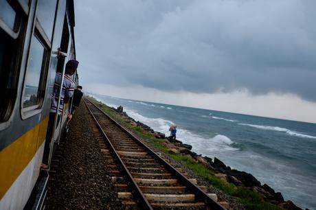 At times you can almost jump into the ocean from the train. It is a fantastic experience, and humbling, look at that threatening storm and ocean.