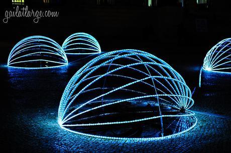 LED installation 'Holon' by Hazul, at Porto City Hall