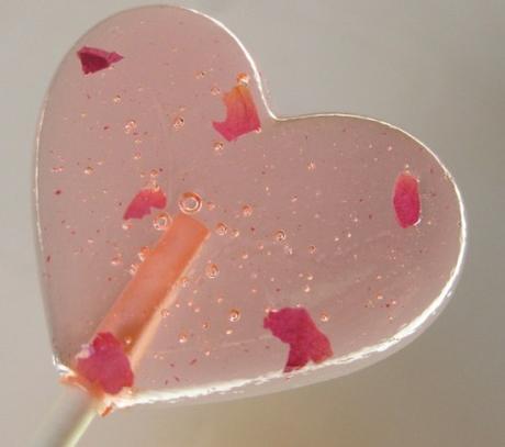 Rose Petal Lollipops