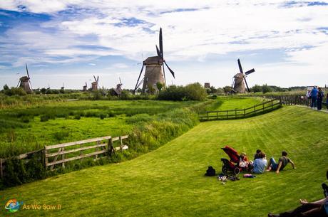The windmills of Kinderdijk.