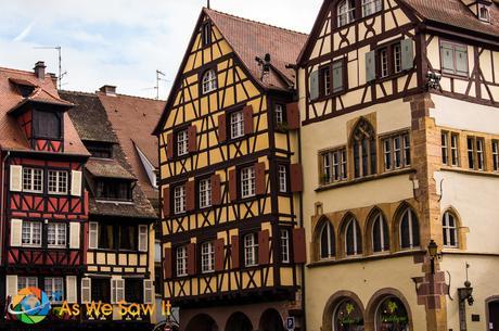 Half-timbered houses in Colmar, France