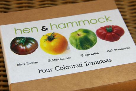 hen and hammock four coloured tomatoes
