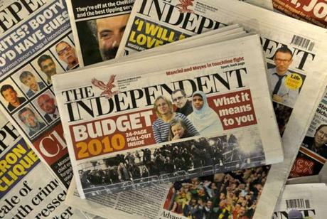 'The Independent' will cease existence in print; to continue only in digital form !