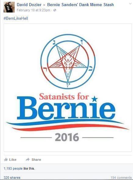 Satanists for Bernie 2016