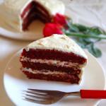 Eggless red velvet cake | Red velvet cake with cream cheese frosting