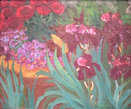 oil painting iris