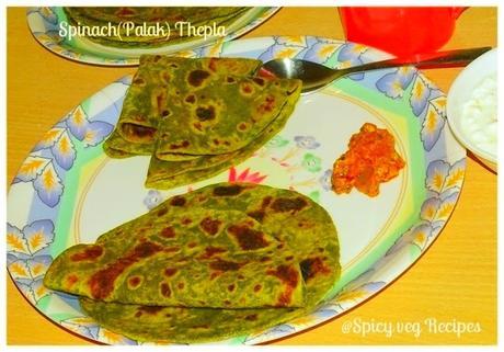 Breakfast&Snacks, spinach, palak ,spicy,veg, recipes, spicy veg recipes,paratha Gram Flour, Gujarati, Indian Bread, parathas, 