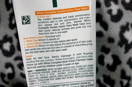 Garnier White Complete Double Action Face Wash Review