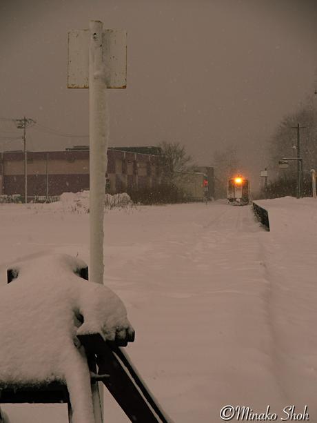吹雪に霞む留萌本線 / Rumoi Main Line in a Blizzard