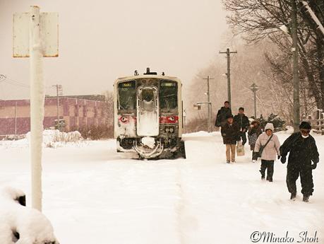 吹雪に霞む留萌本線 / Rumoi Main Line in a Blizzard