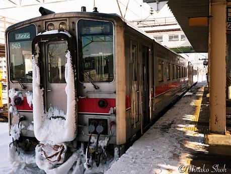 吹雪に霞む留萌本線 / Rumoi Main Line in a Blizzard