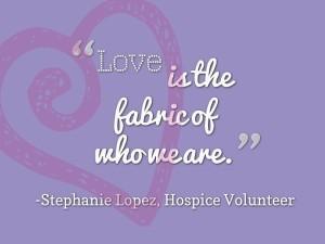 Fabric of Love Quote