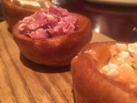 Try a trio of Yorkshire puddings and a cocktail at Reform Social and Grill, part of the Mandeville Hotel Lobdon