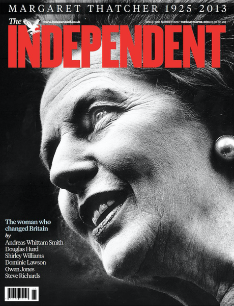 UK’s The Independent in print : young, beautiful and dying