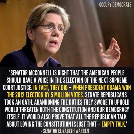 Warren Speaks Out On GOP Supreme Court Obstruction