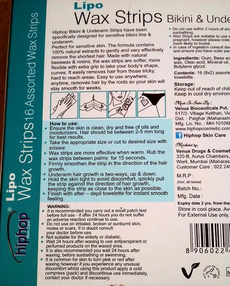 Hiphop Wax Strips for Bikini & Underarm Review