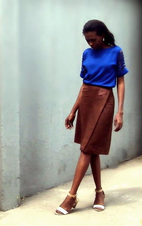 Brown Suede Skirt