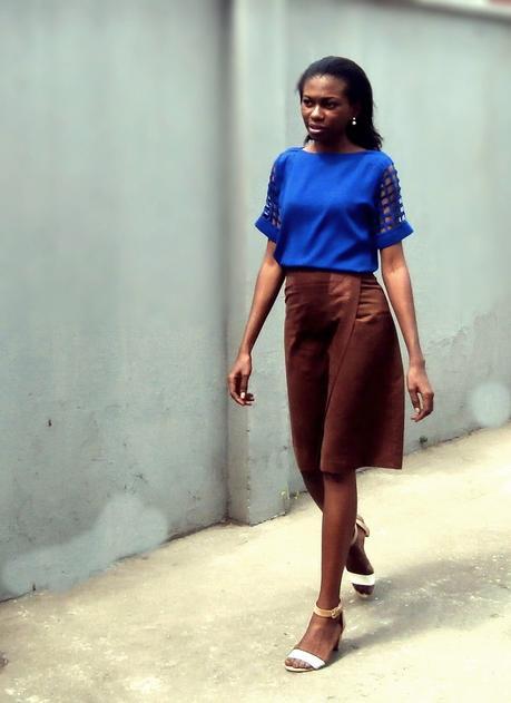 Brown Suede Skirt