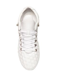 Cool and Cubed:  Filling Pieces 3D Cubic Effect Leather Sneakers