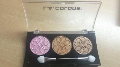 LA Colors 3 Colours Eyeshadow Palette in Orchid Review and Swatches!