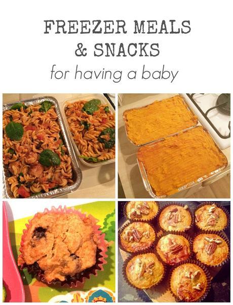 Nutrition | Freezer meals & snacks for having a baby