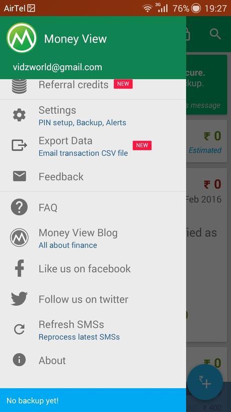 Money View Android app – a review
