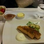 HK-Toronto Cathay Pacific Business Class December 2015 Dinner