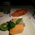 HK-Toronto Cathay Pacific Business Class December 2015 Dinner