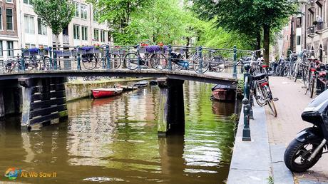Bicycles and canals in Amsterdam