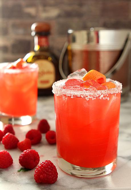 Grapefruit and Raspberry Margarita for National Margarita Day
