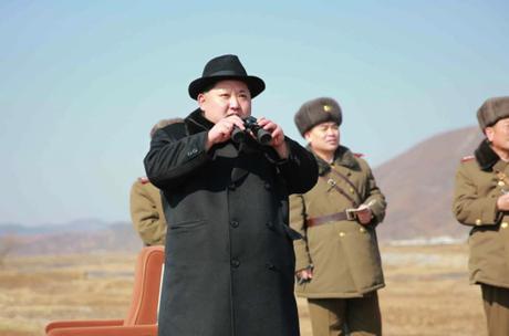 Kim Jong Un watches a combat aviation drill by the KPA Air and Anti-Force (Photos: Rodong Sinmun).