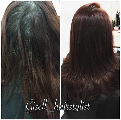 Before and After with Redken Hair Color Line